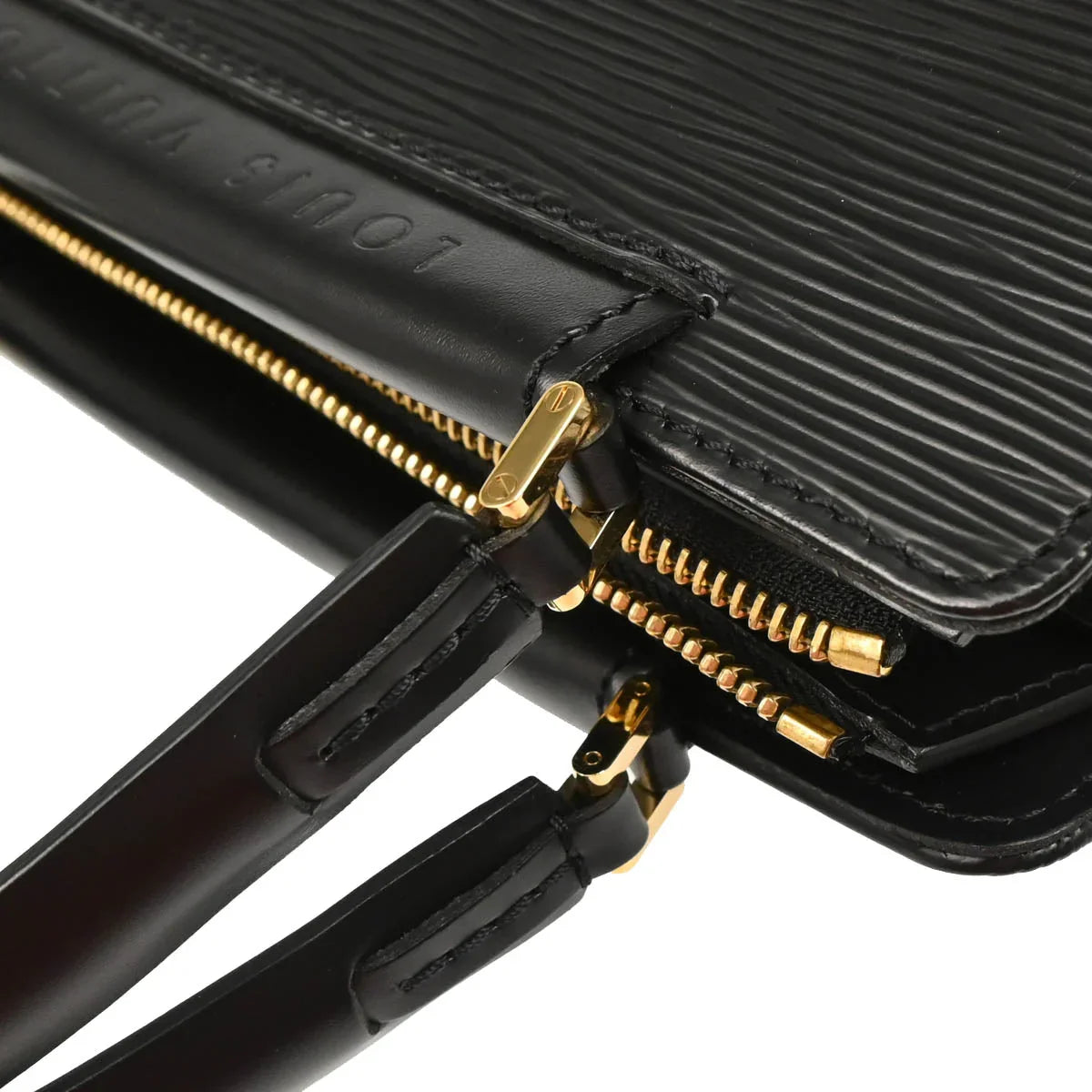 Louis Vuitton 2005 Black Epi Figari PM Handbag M52012