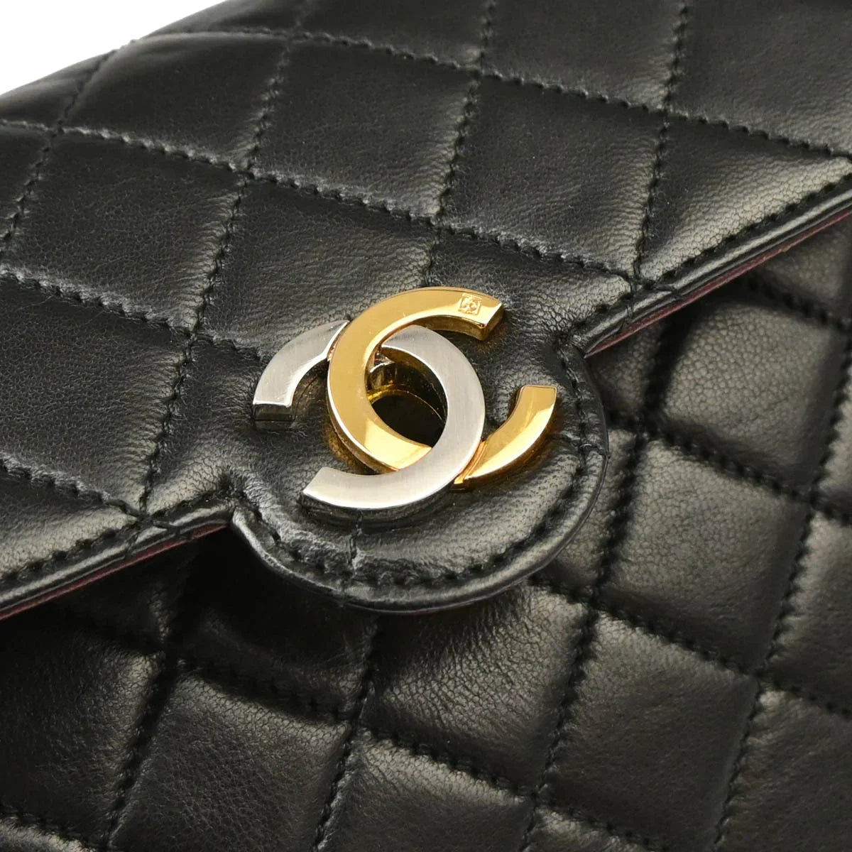Chanel 1994-1996 Black Lambskin Paris Limited Edition Shoulder Bag