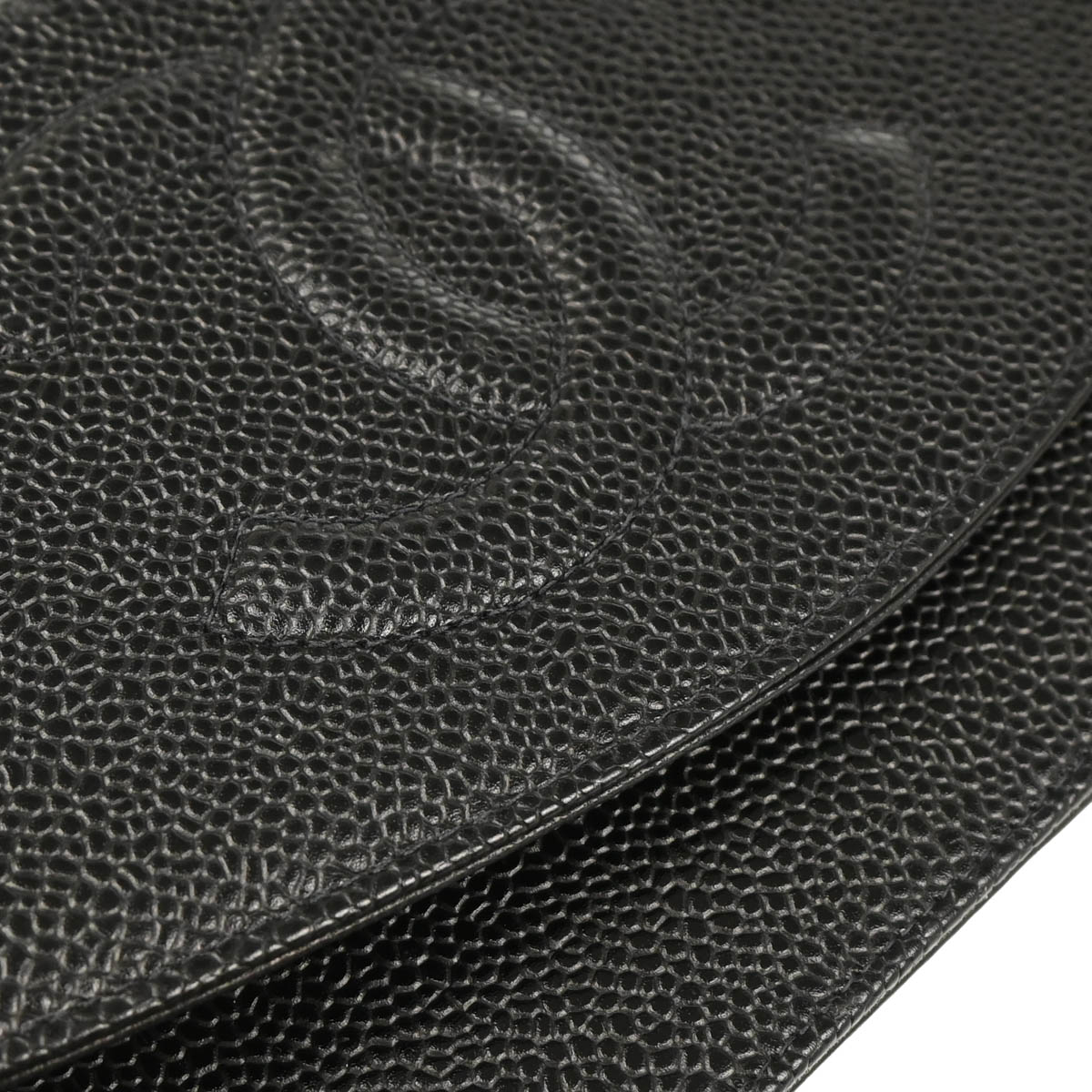 Chanel 2002-2003 Black Caviar Timeless Wallet on Chain WOC