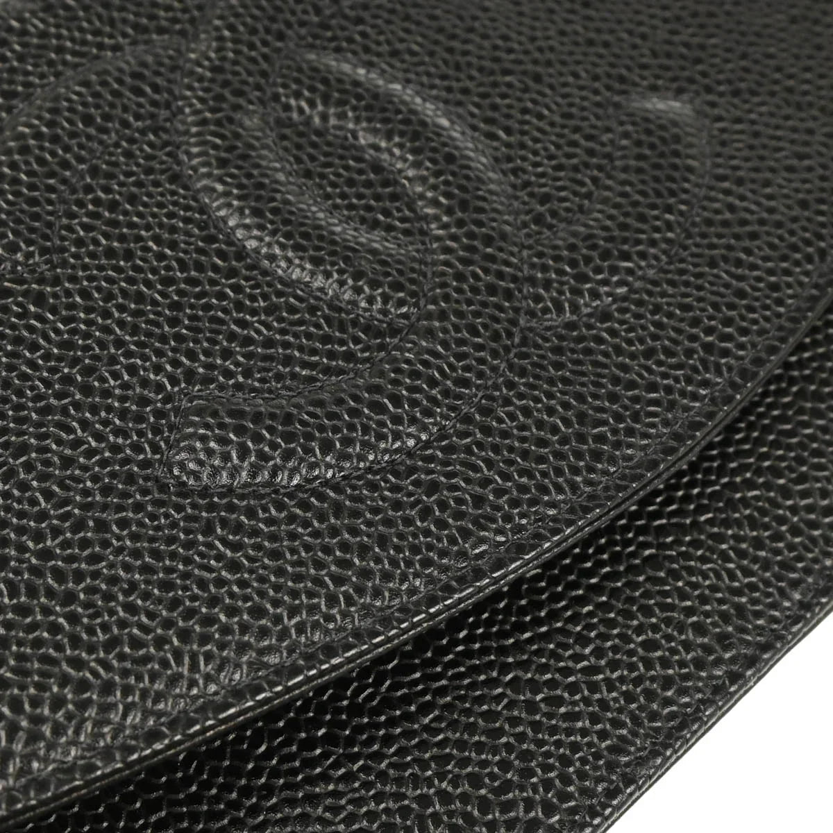 Chanel 2002-2003 Black Caviar Timeless Wallet on Chain WOC