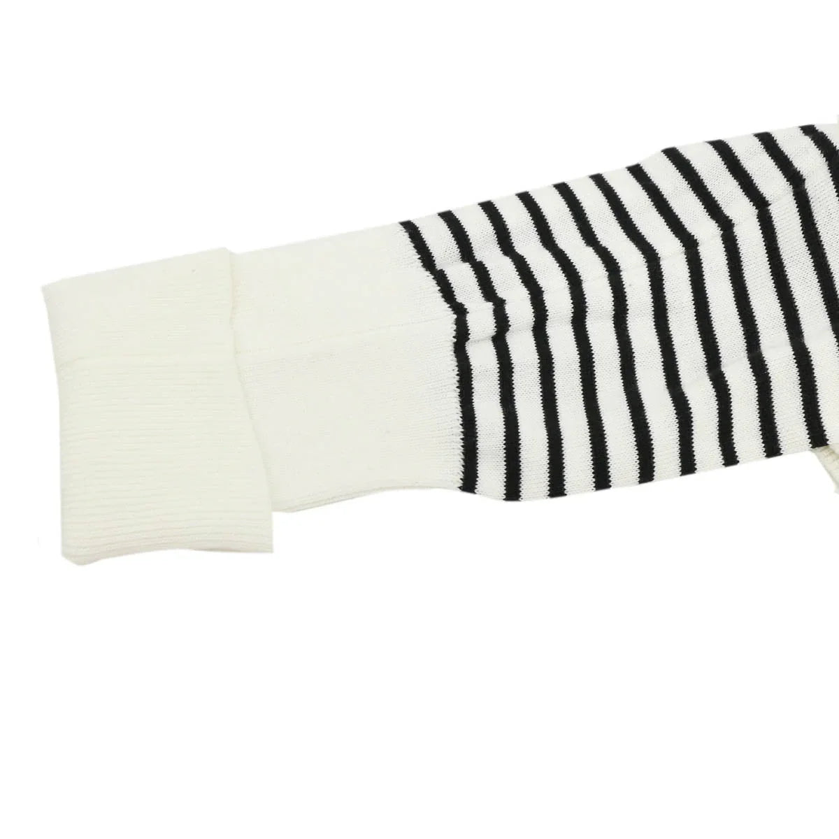 Chanel Striped Cardigan White #40