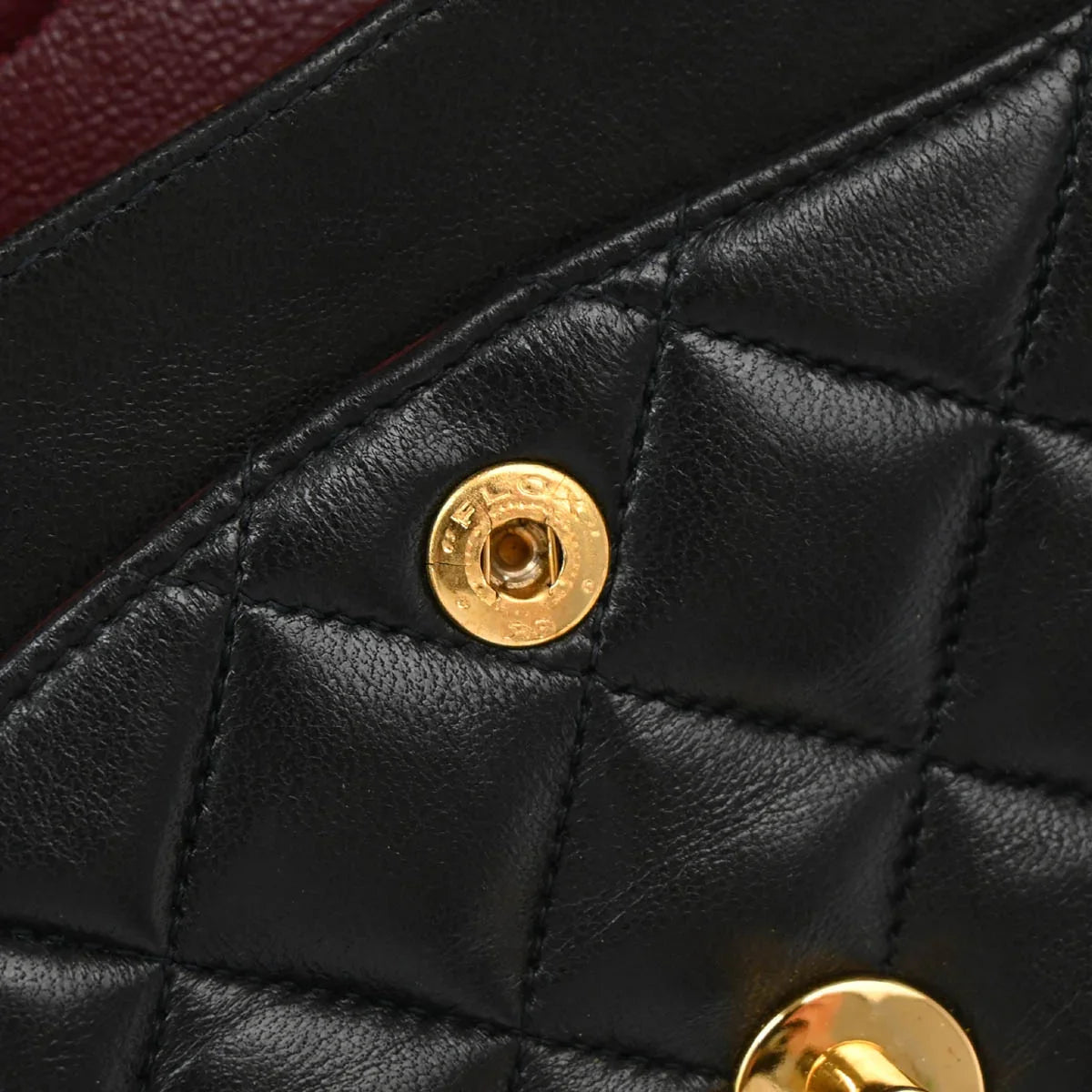 Chanel 1994-1996 Black Lambskin Small Classic Double Flap Shoulder Bag