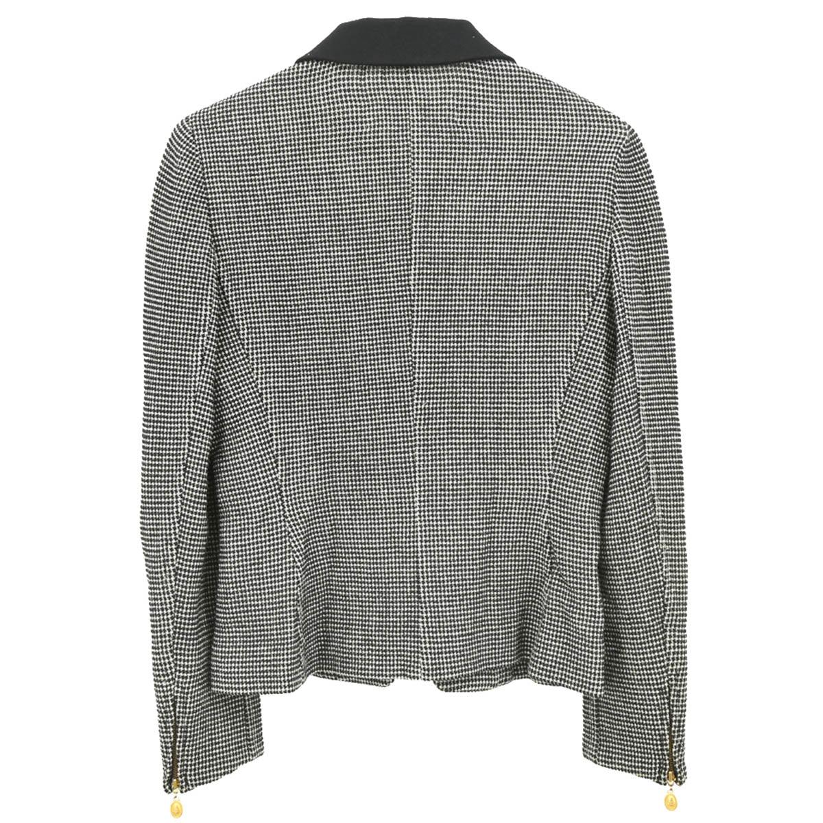 Christian Dior 1980s Houndstooth Check Single Breasted Jacket #34 - #36