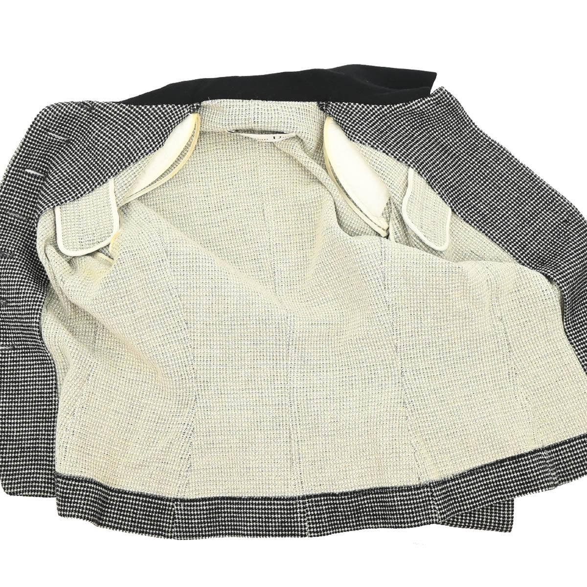 Christian Dior 1980s Houndstooth Check Single Breasted Jacket #34 - #36