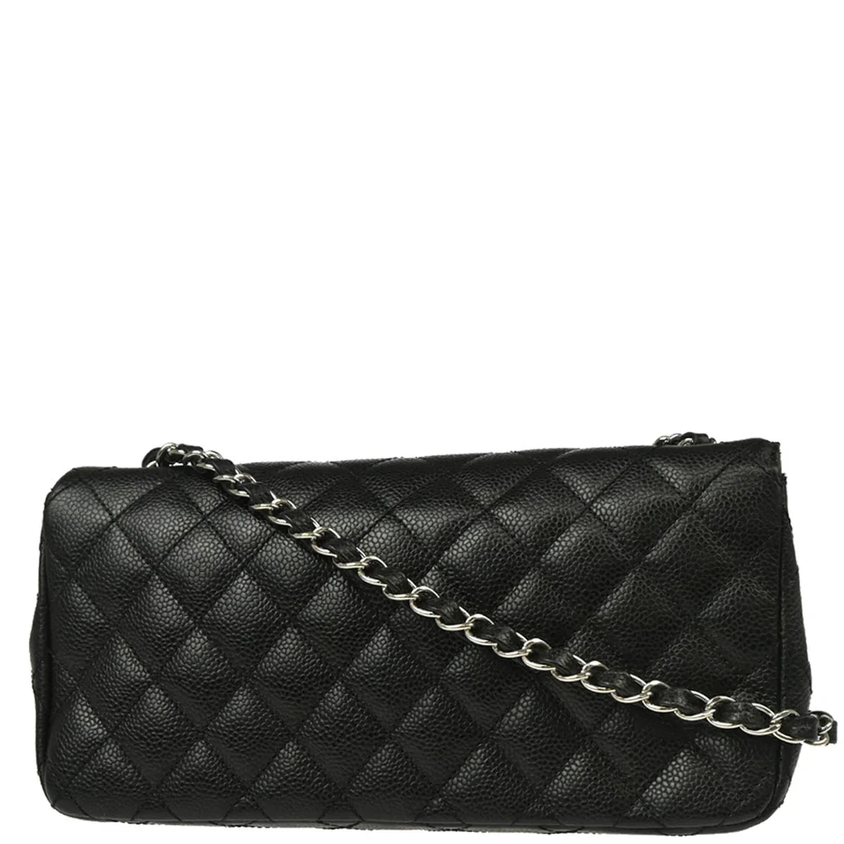 Chanel 2005-2006 Black Caviar East West Shoulder Bag