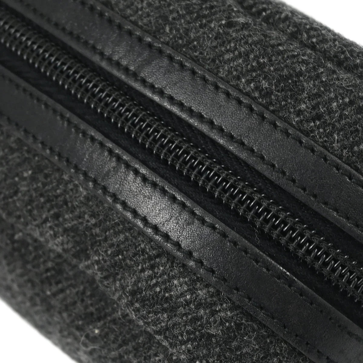 Prada Gray Wool Pouch