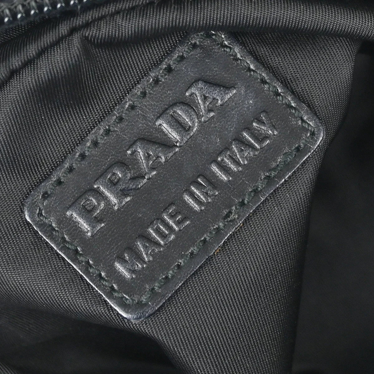 Prada Gray Wool Pouch