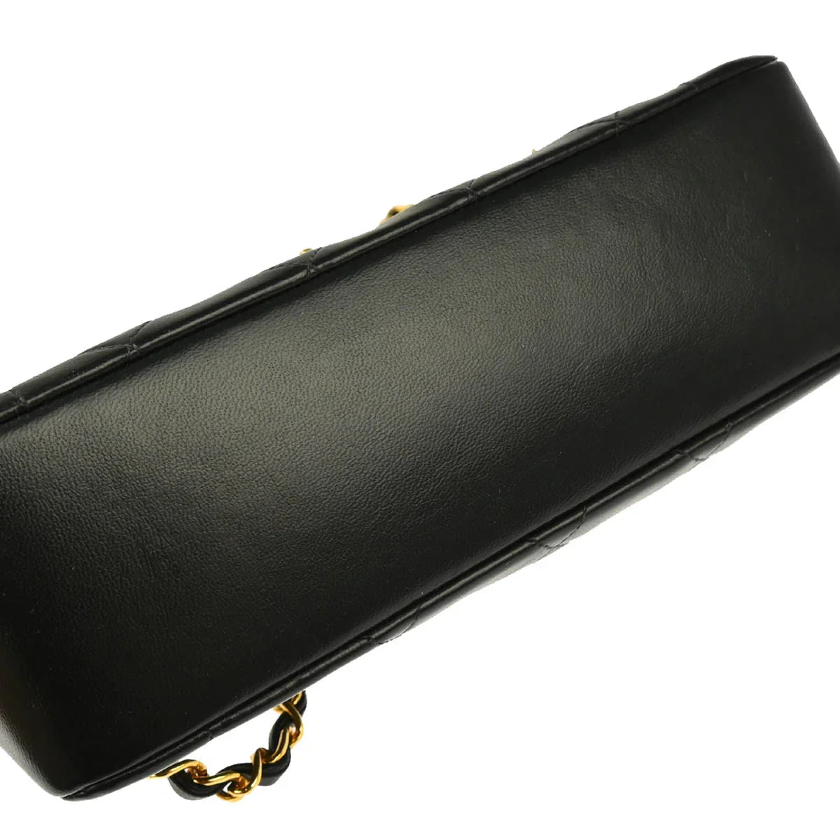 Chanel 1989-1991 Black Lambskin Shoulder Bag