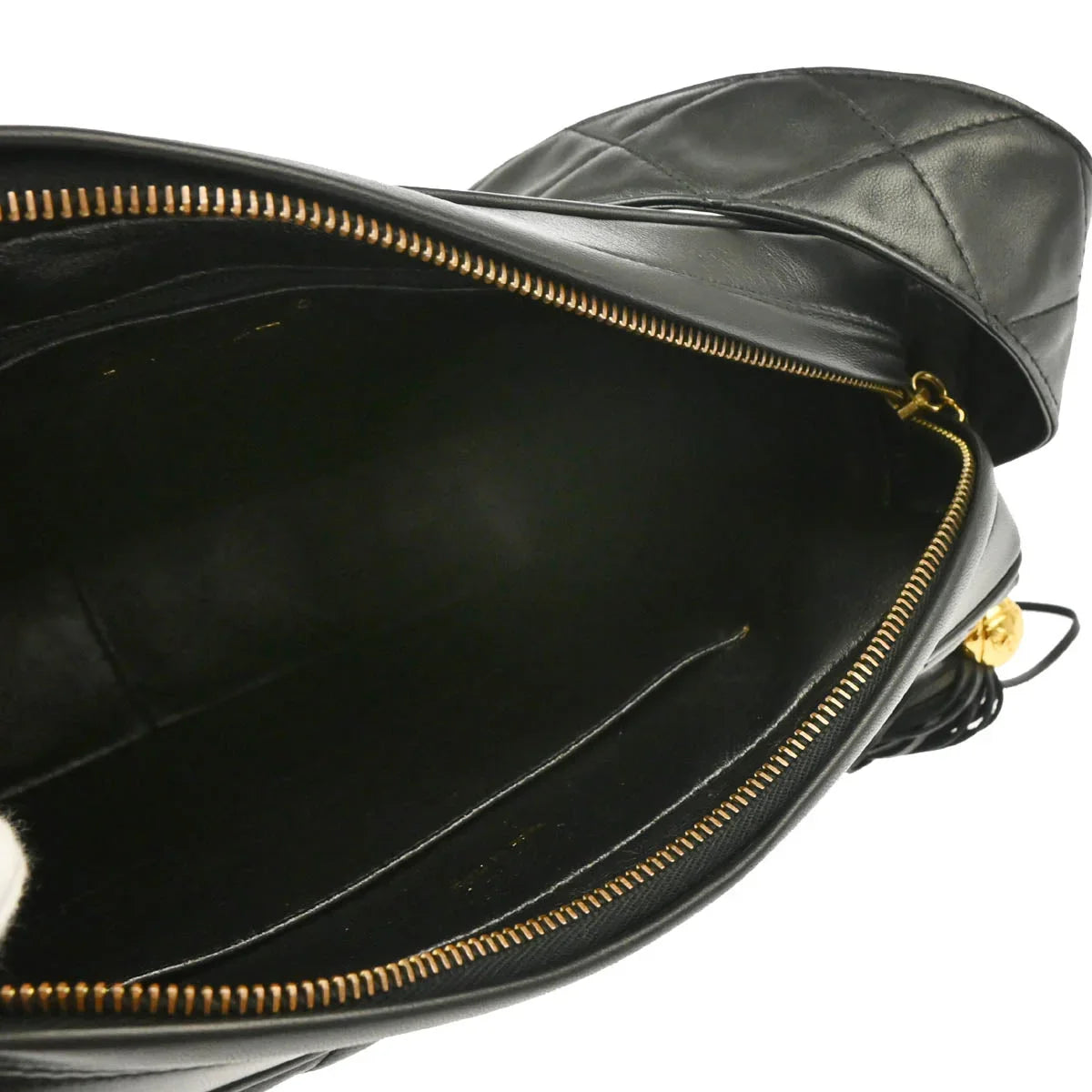Chanel 1994-1996 Black Lambskin Camera Bag Large