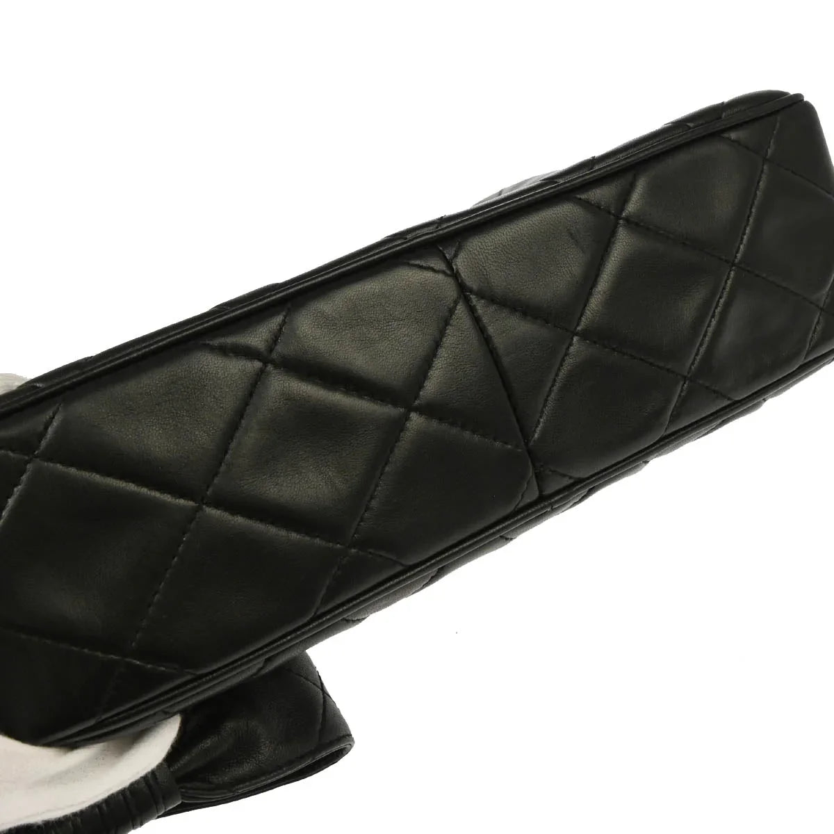 Chanel 1994-1996 Black Lambskin Camera Bag Large
