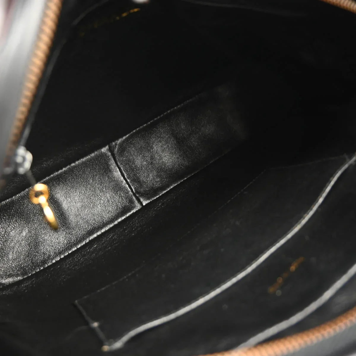 Chanel 1994-1996 Black Lambskin Camera Bag Large