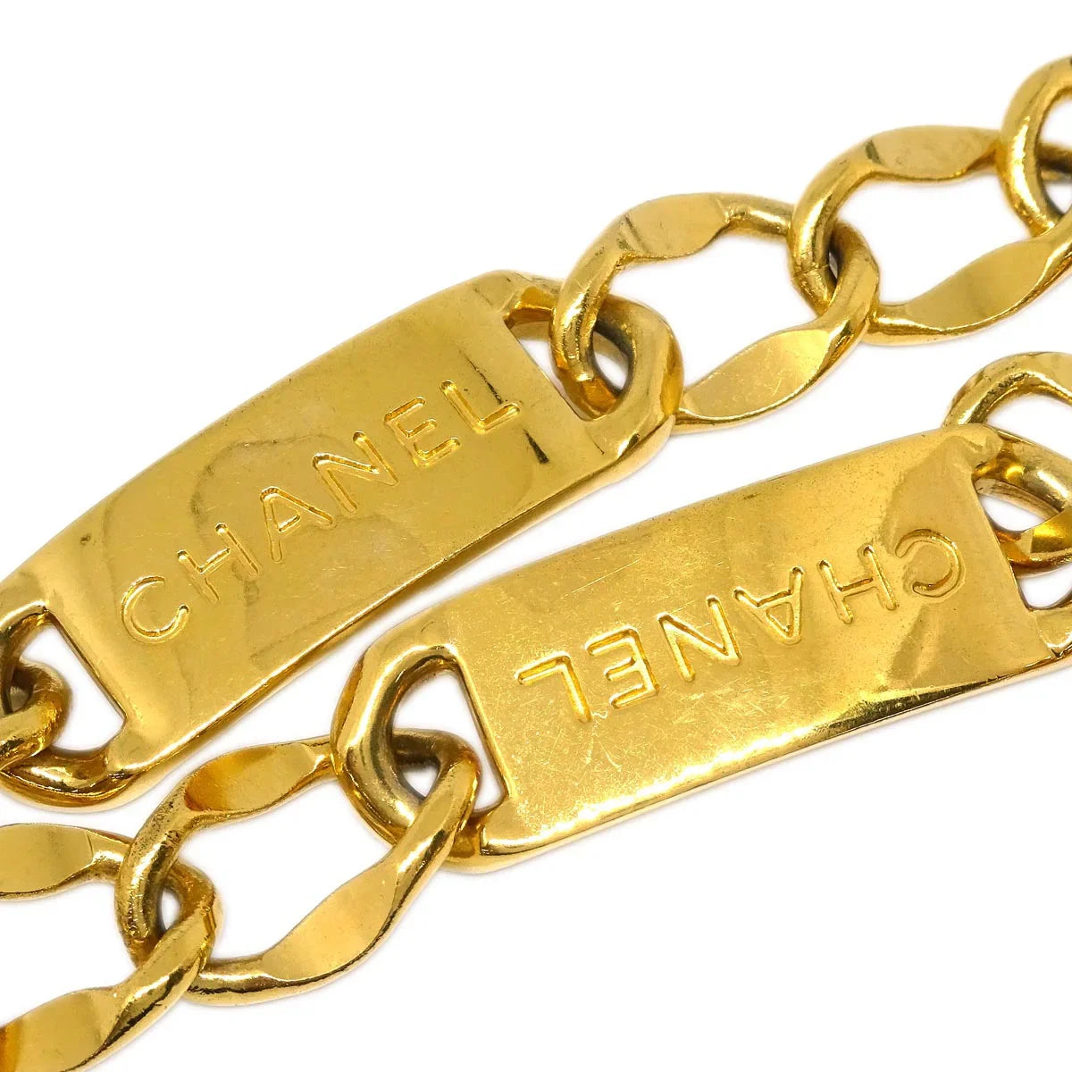 Chanel Chain Belt Medallion Gold Small Good