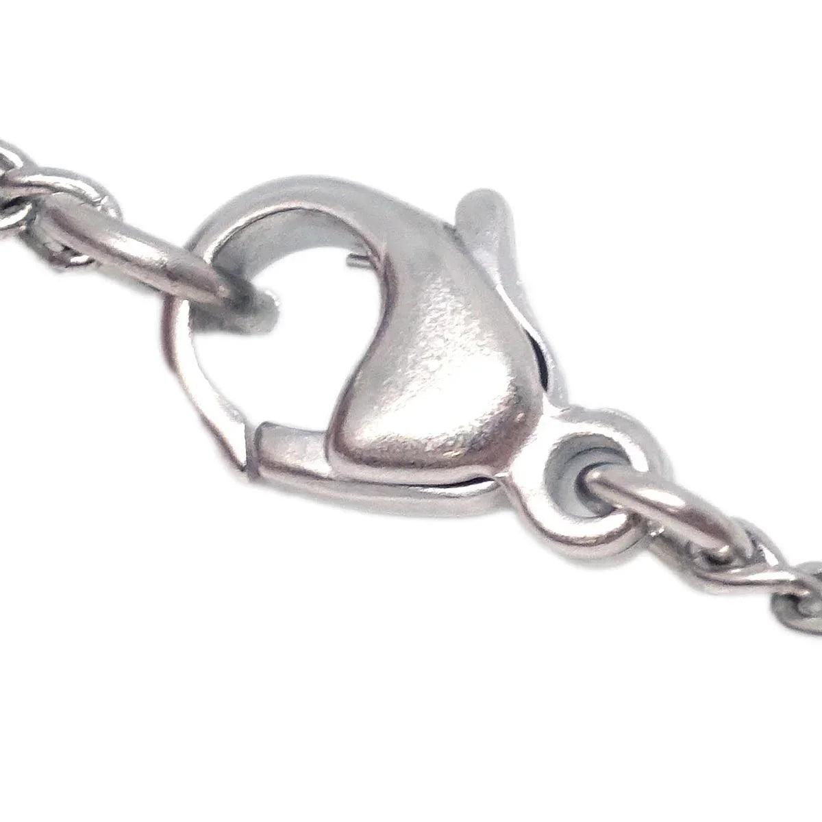 Chanel CC Chain Necklace Silver 05P