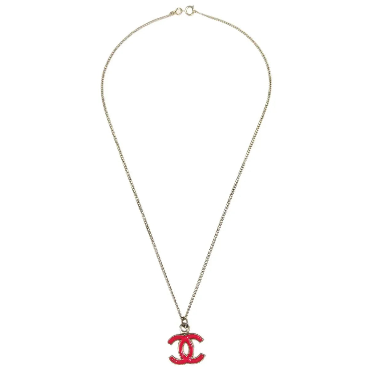 Chanel Gold CC Chain Pendant Necklace 04A