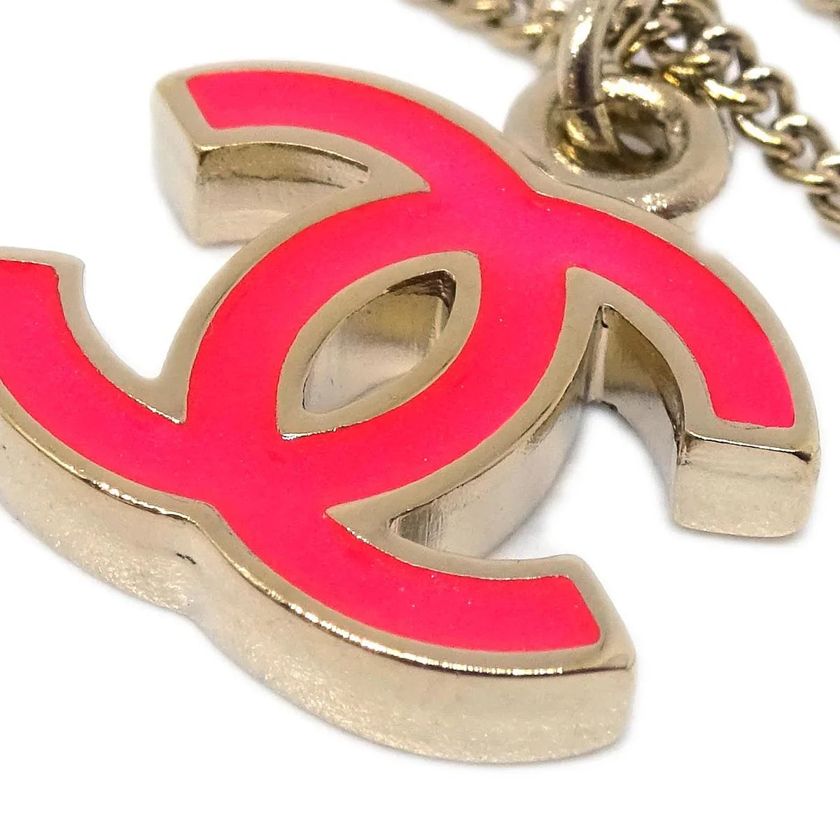 Chanel Gold CC Chain Pendant Necklace 04A