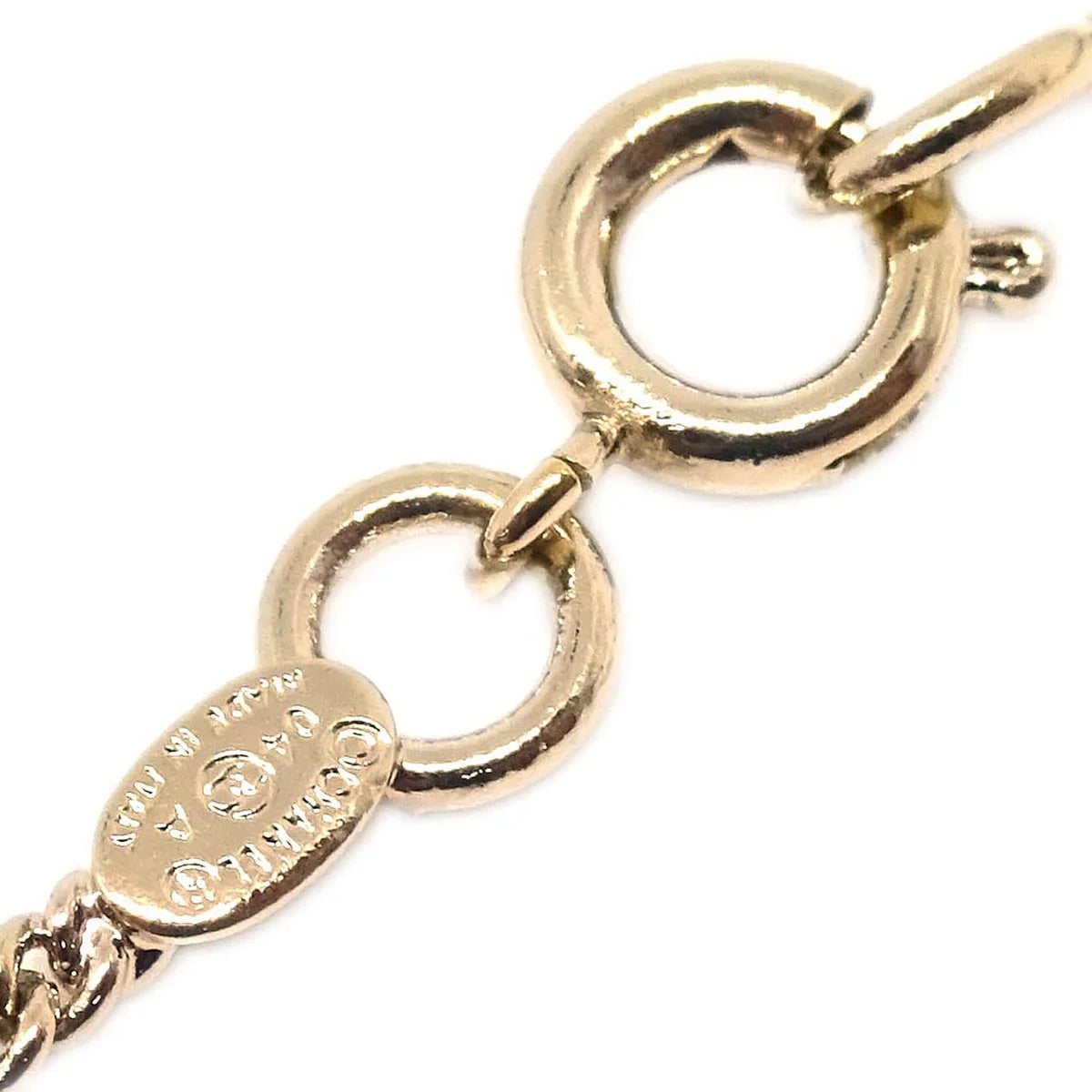 Chanel Gold CC Chain Pendant Necklace 04A