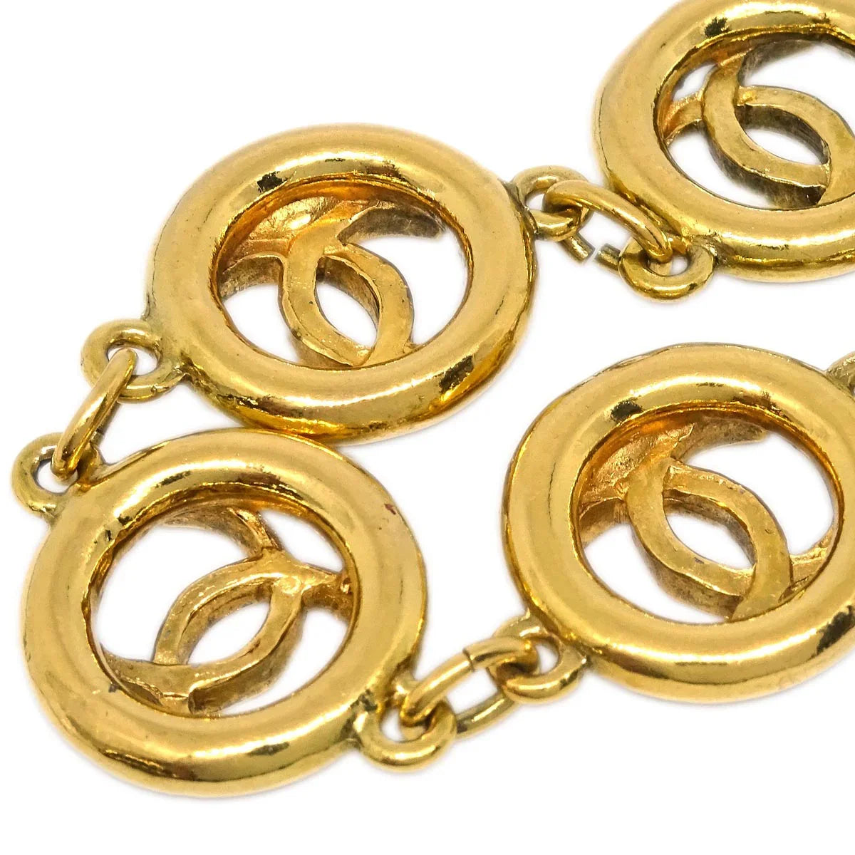 Chanel CC Bracelet Gold 1983