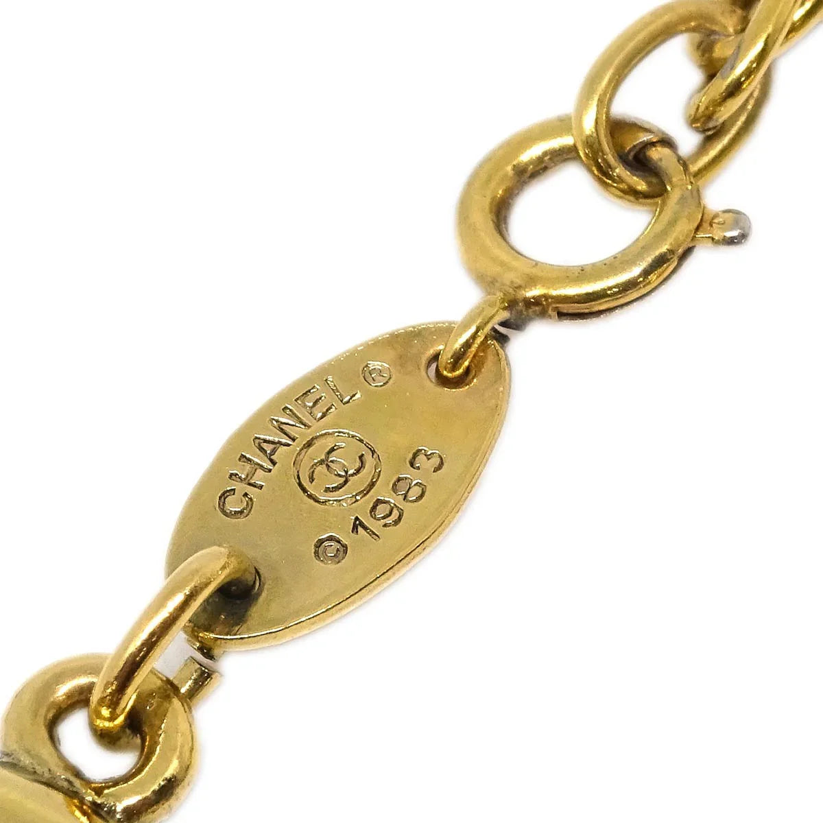Chanel CC Bracelet Gold 1983