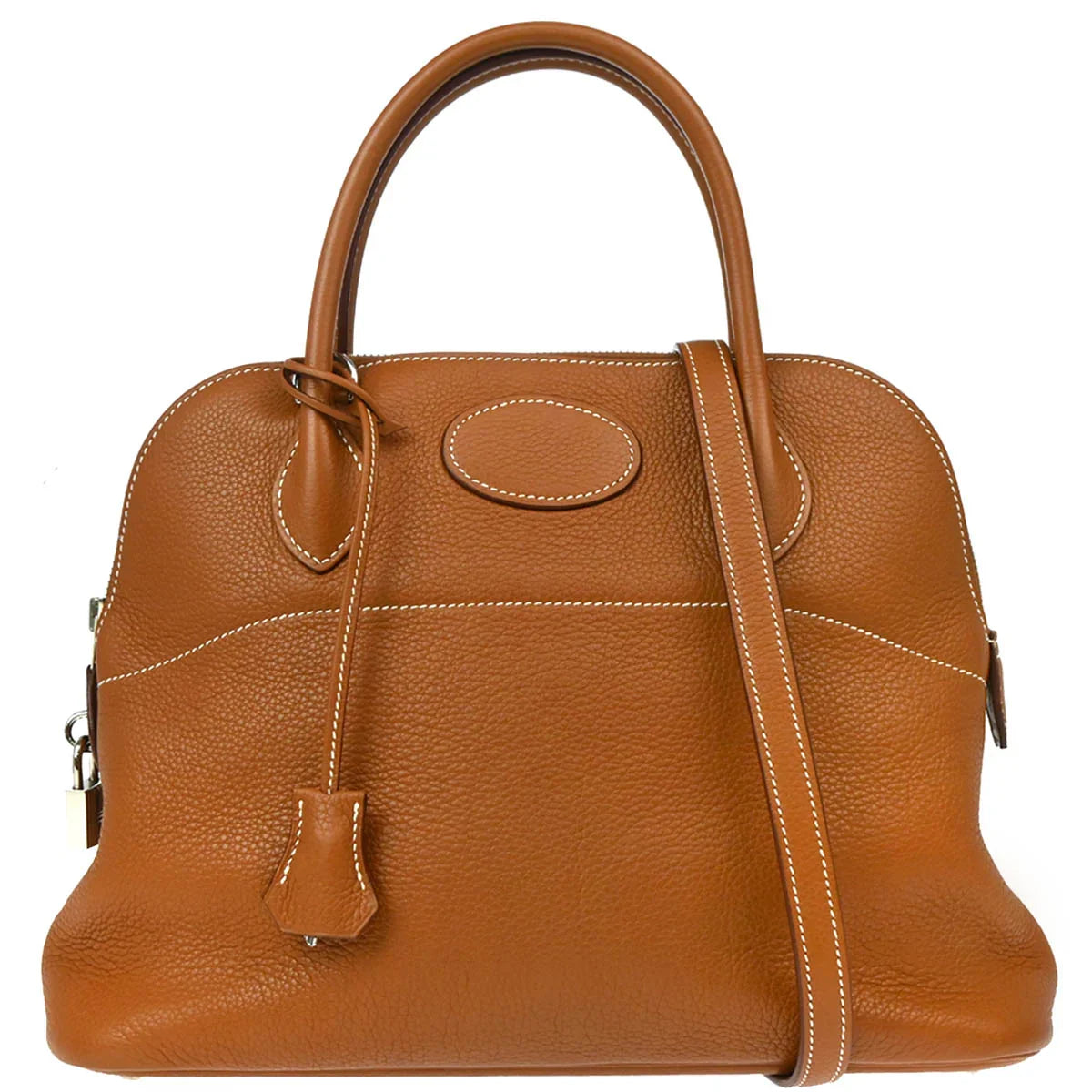 Hermes 2007 Gold Togo Bolide 31 2way Shoulder Handbag