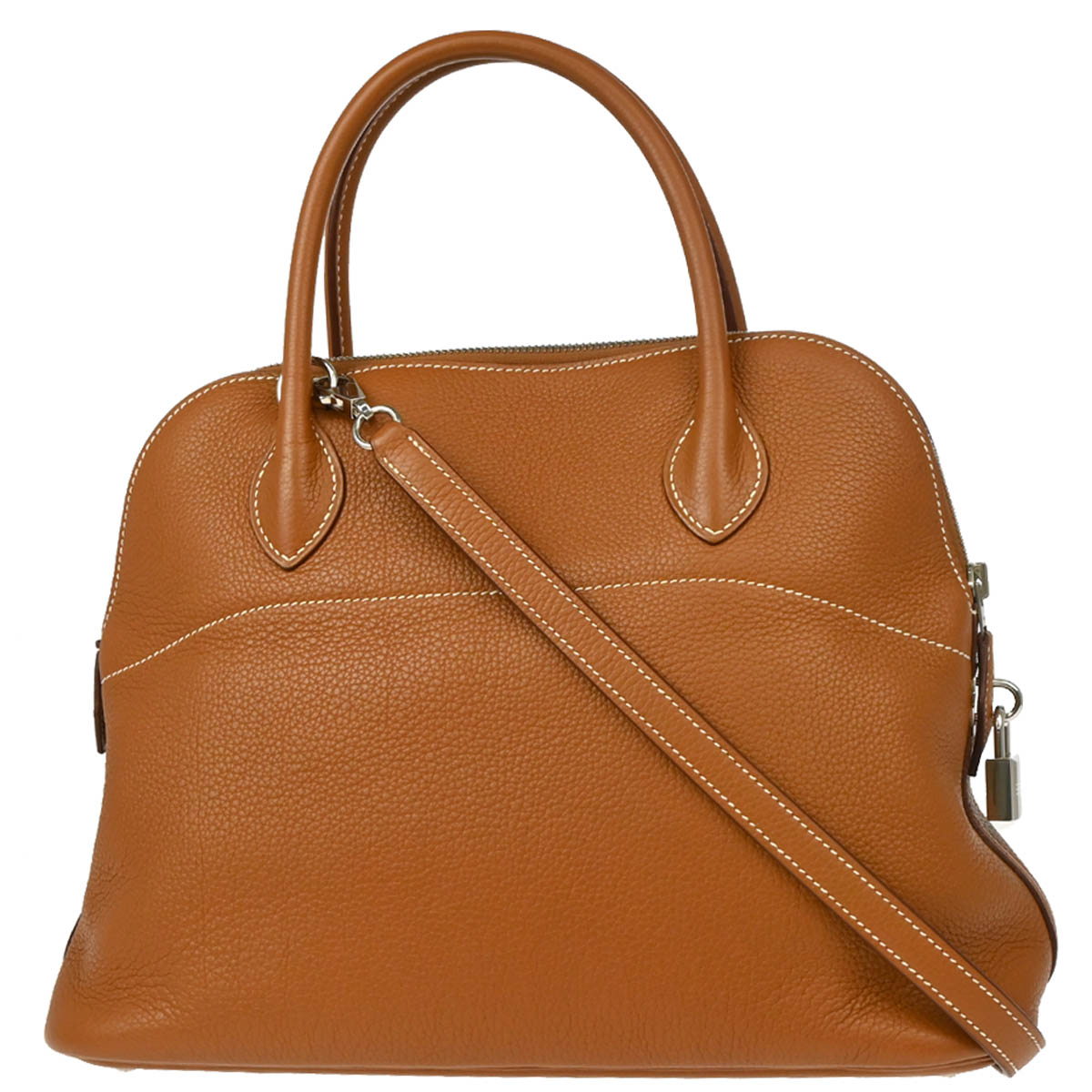 Hermes 2007 Gold Togo Bolide 31 2way Shoulder Handbag