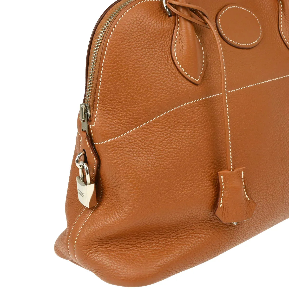 Hermes 2007 Gold Togo Bolide 31 2way Shoulder Handbag