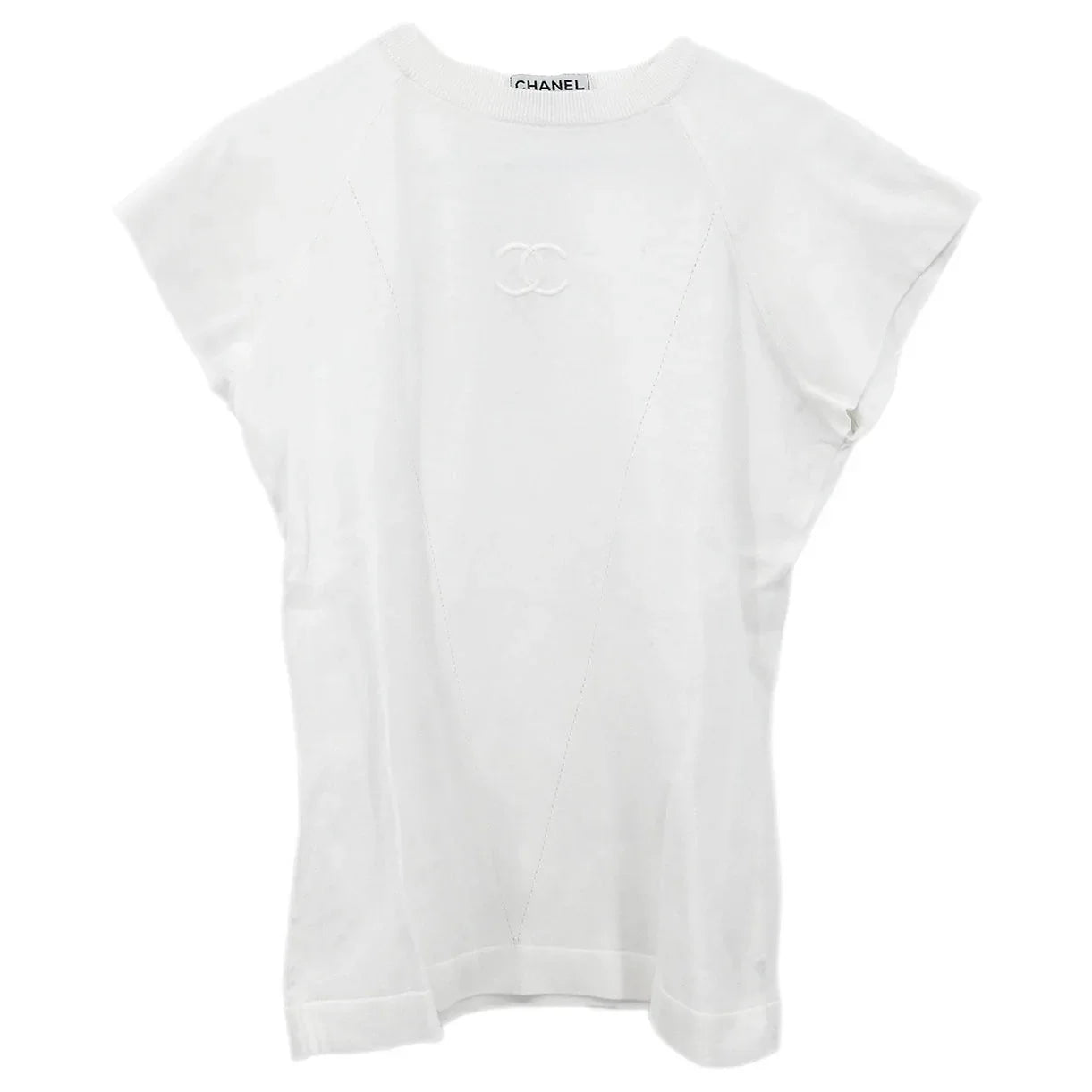 Chanel Short Sleeve Top White