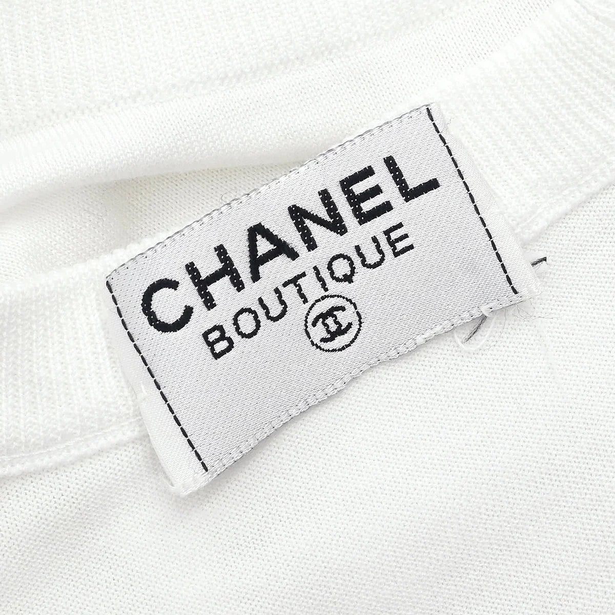 Chanel Short Sleeve Top White