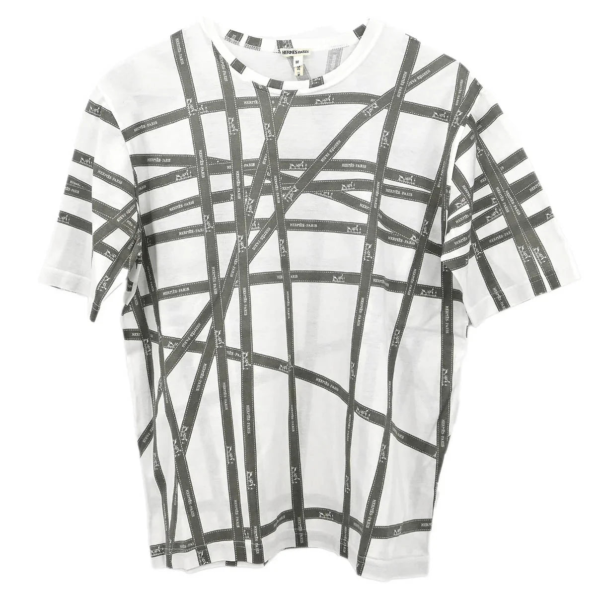 Hermes Short Sleeve T-shirt Top White #M