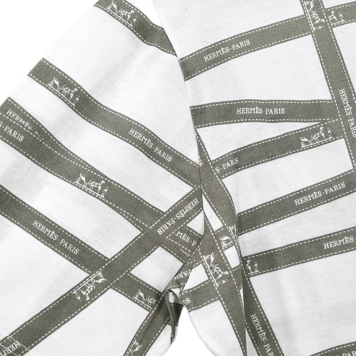 Hermes Short Sleeve T-shirt Top White #M