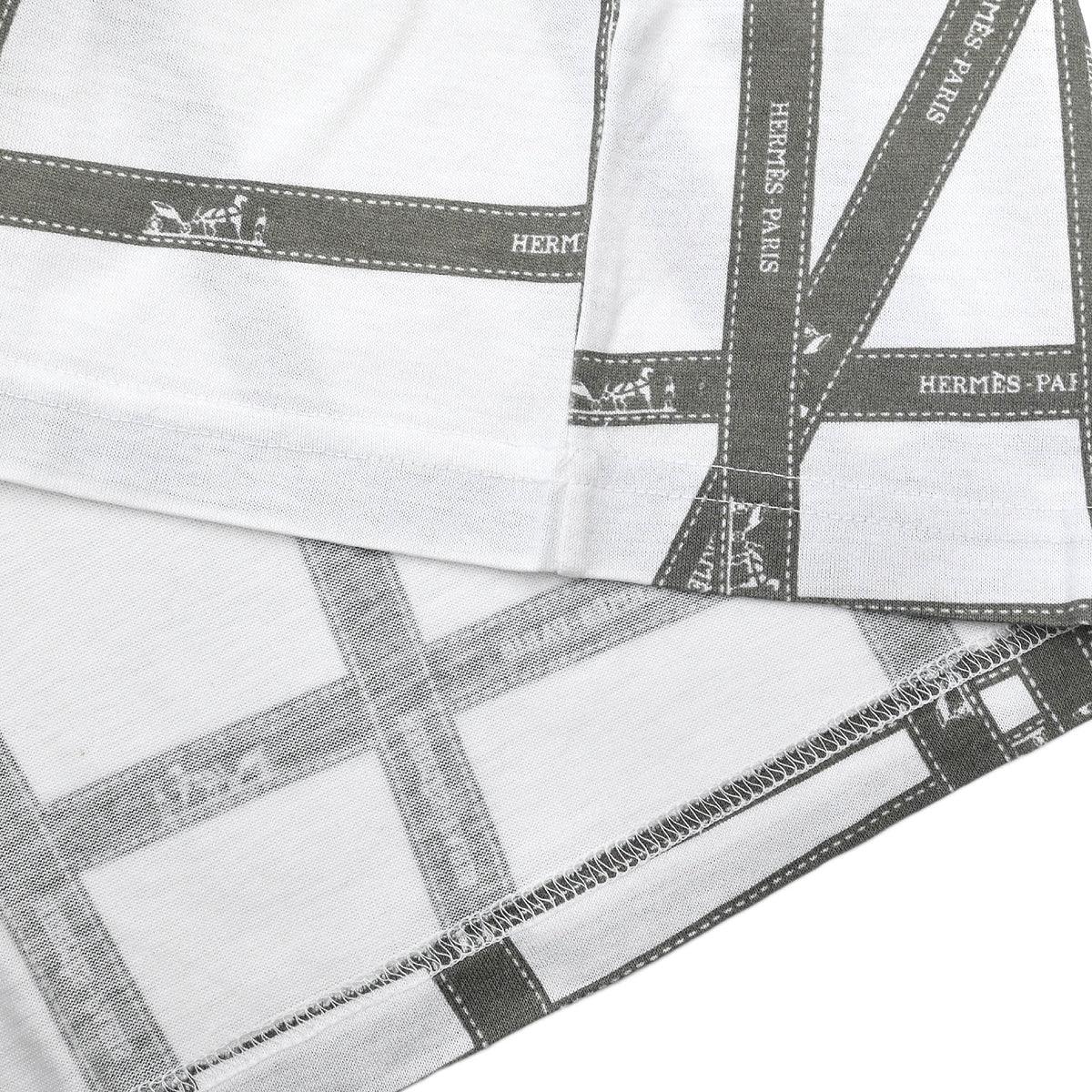 Hermes Short Sleeve T-shirt Top White #M