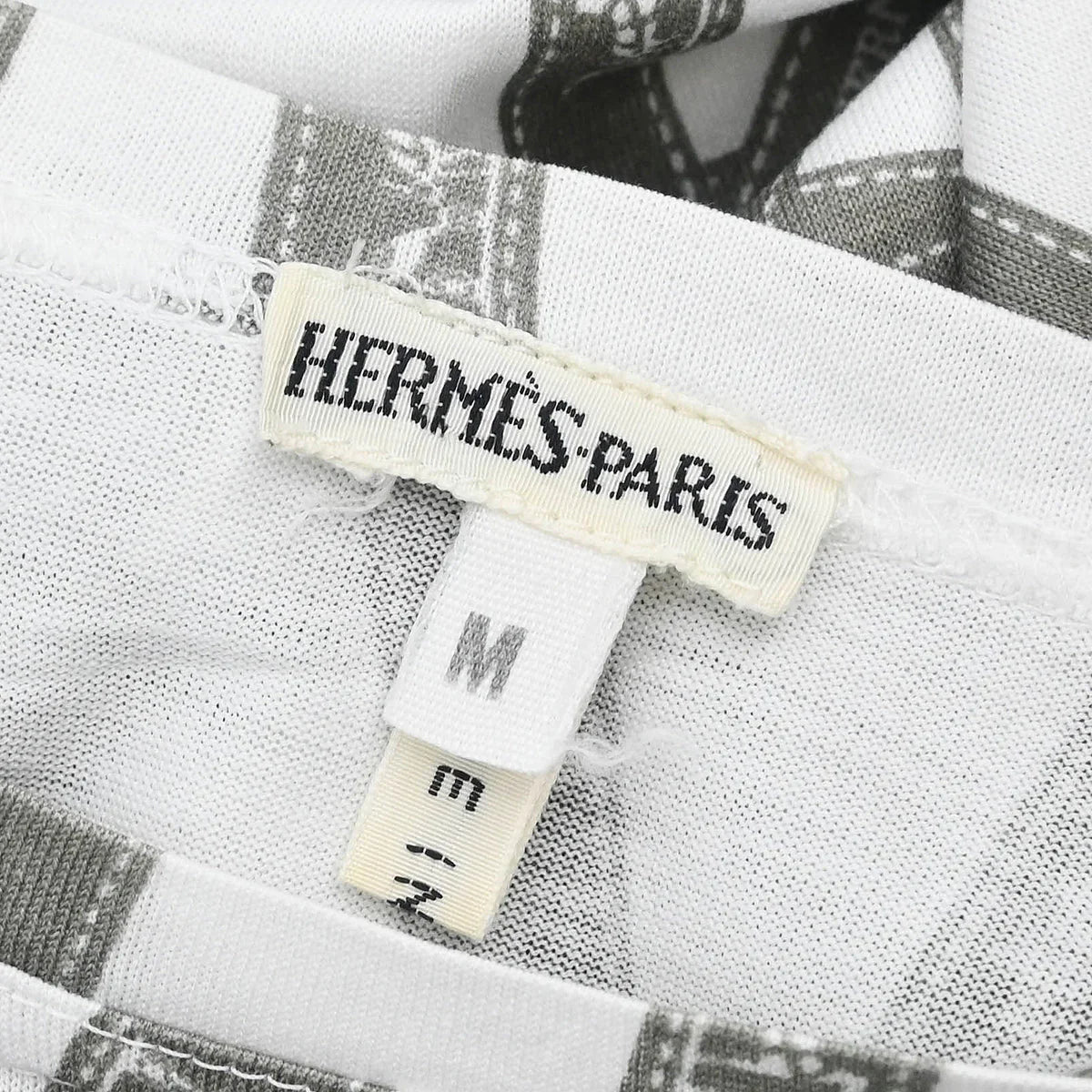 Hermes Short Sleeve T-shirt Top White #M