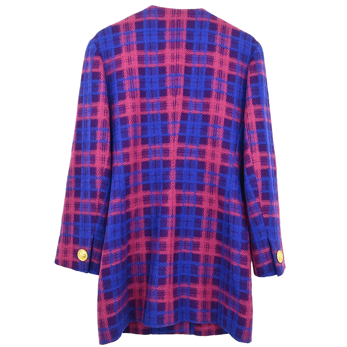 Celine Single Breasted Jacket Collarless Blue #38