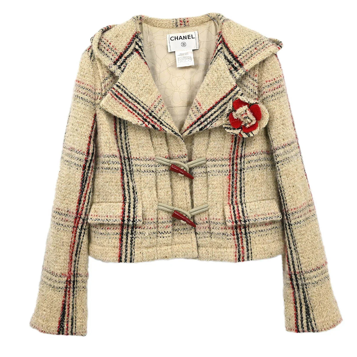 Chanel 2006 Duffel Jacket Beige #36