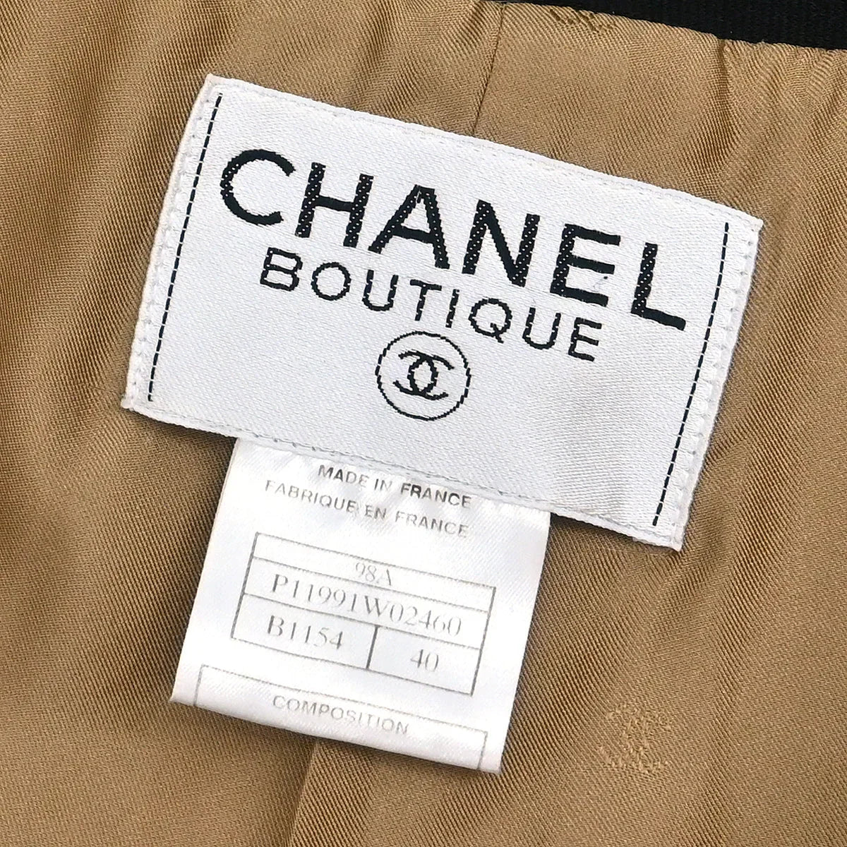 Chanel 1998 Coat Brown #40