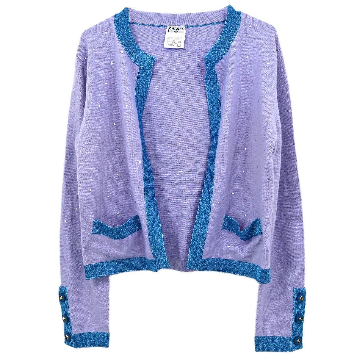 Chanel 1996 Cardigan Purple #42