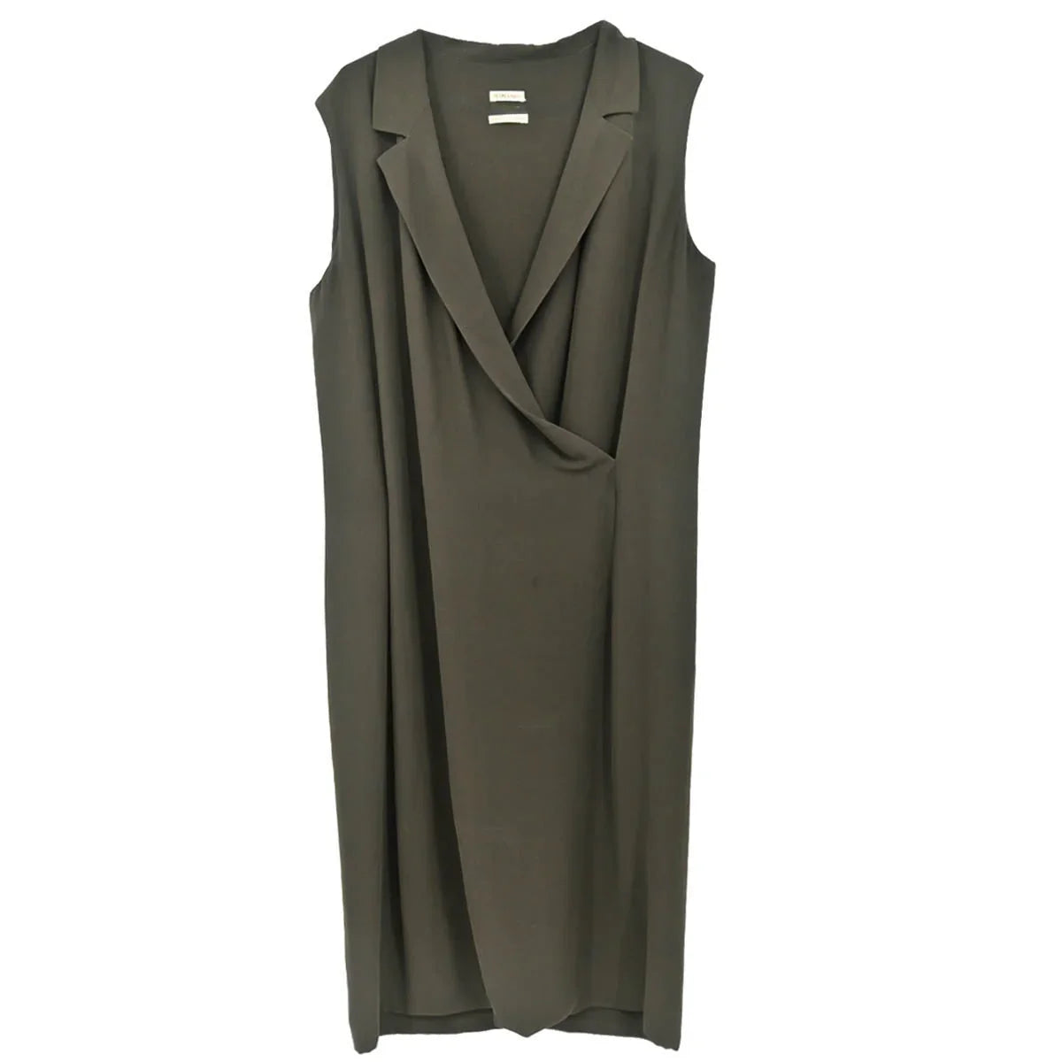 Hermes Sleeveless Dress Khaki #42