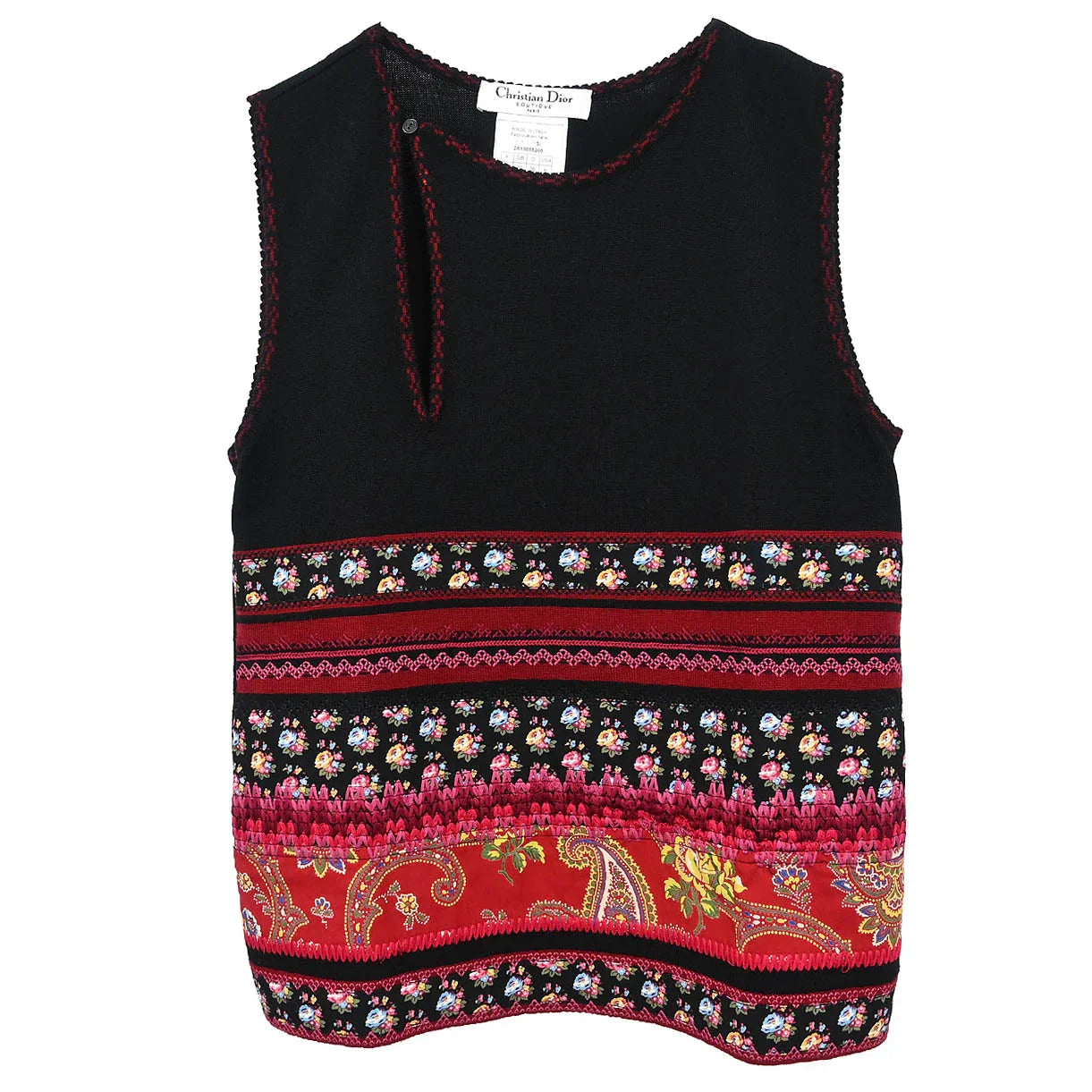 Christian Dior 2002 Sleeveless Top Black #38
