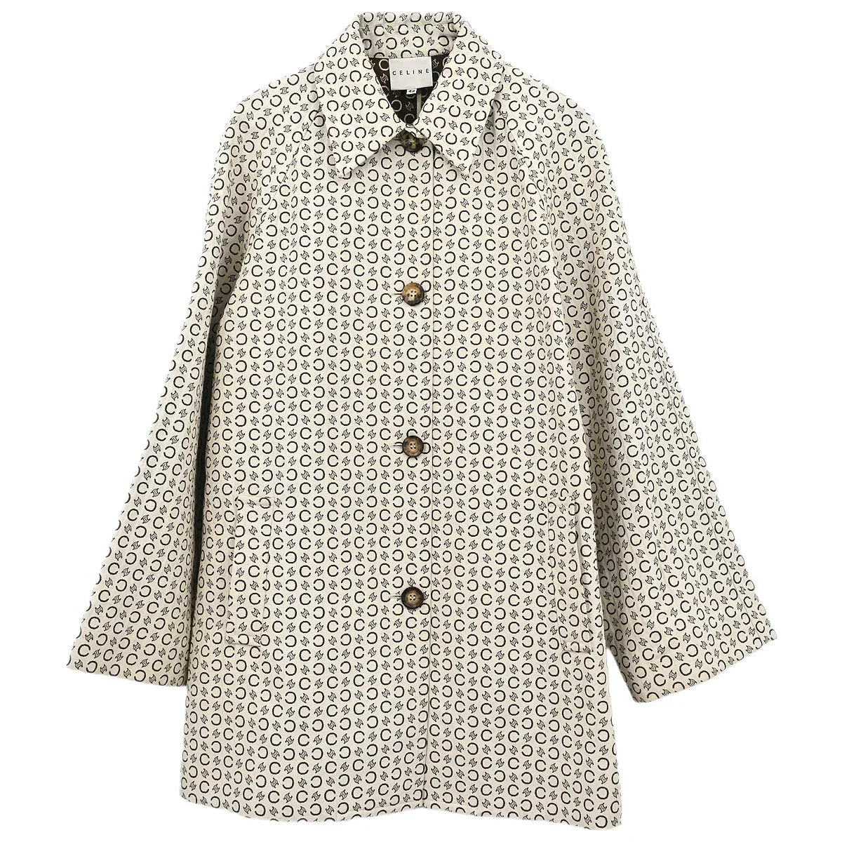 Celine Single Breasted Jacket Macadam White #42