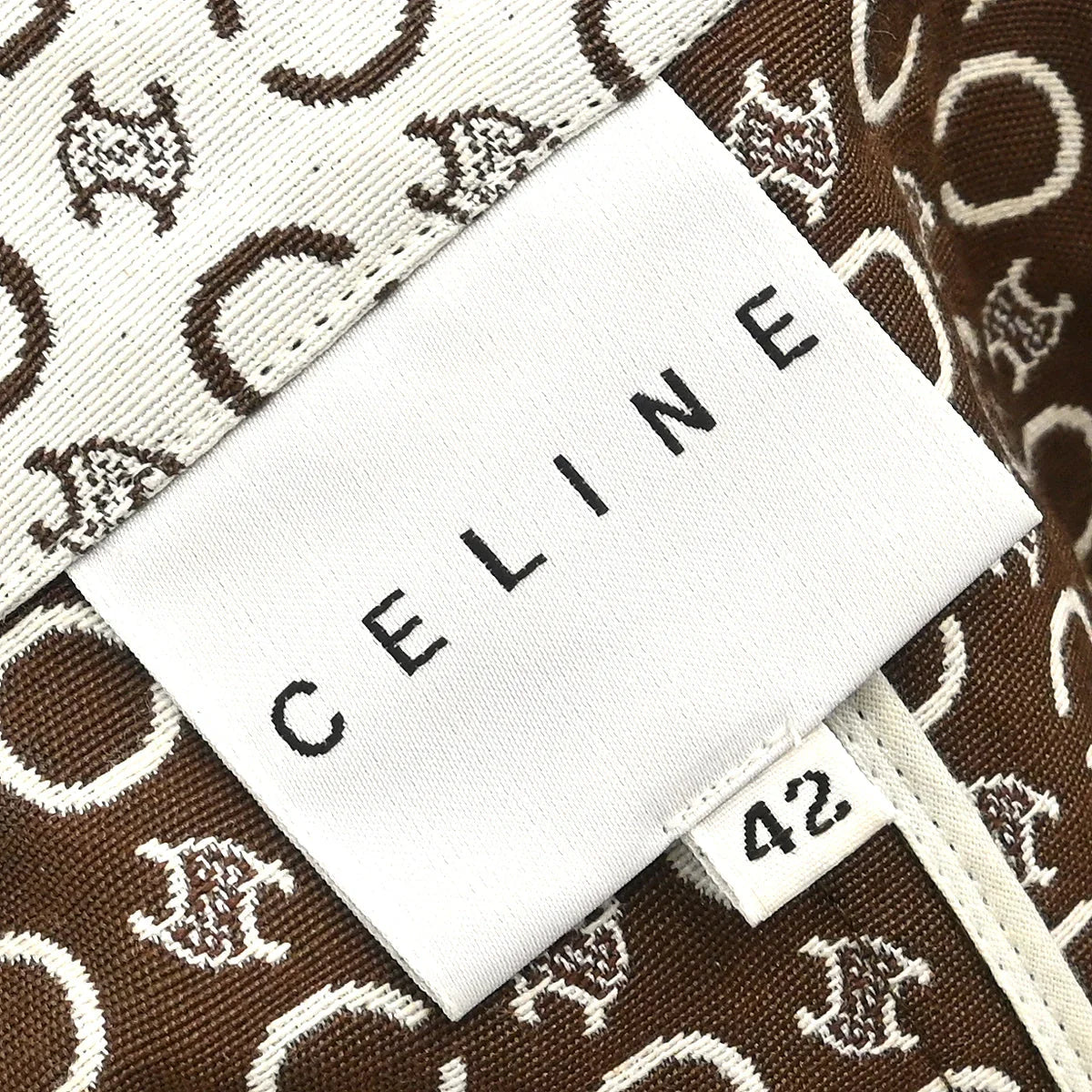 Celine Single Breasted Jacket Macadam White #42