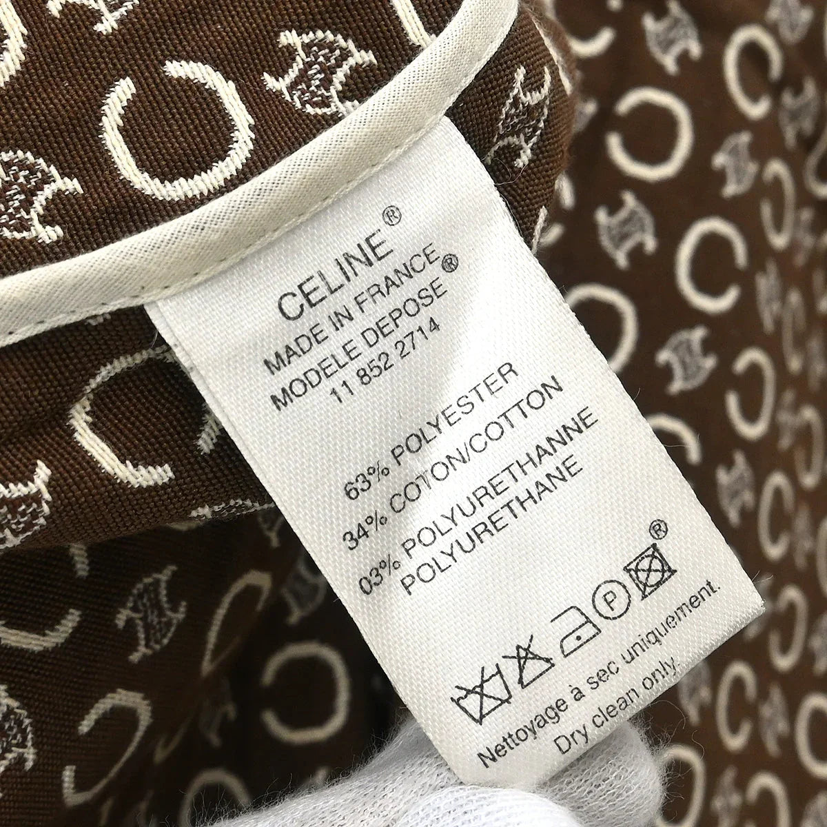 Celine Single Breasted Jacket Macadam White #42