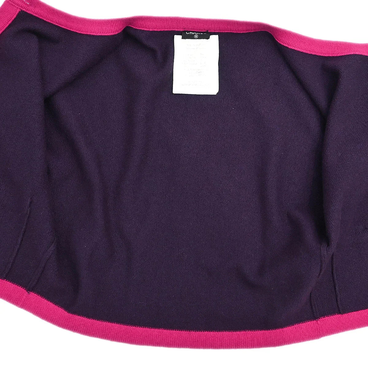 Chanel 1994 Setup Suit Cardigan Top Skirt Purple #42