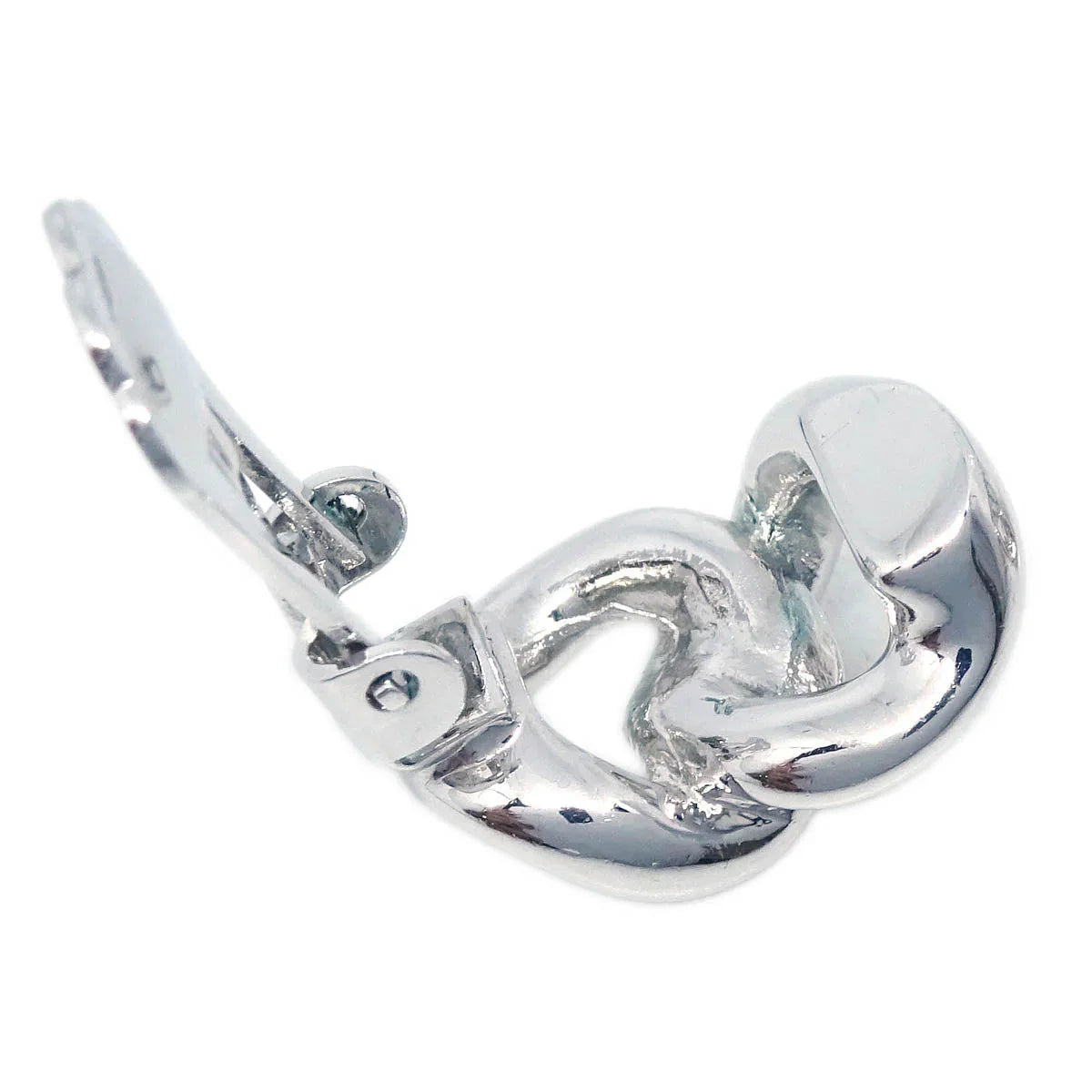 Christian Dior Earrings Clip-On Silver