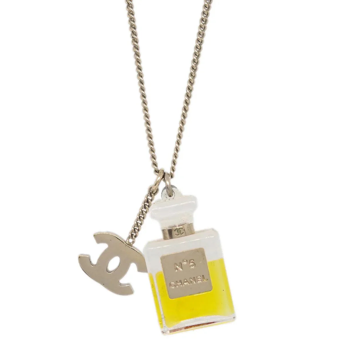 Chanel Chain Necklace Pendant Gold 04A