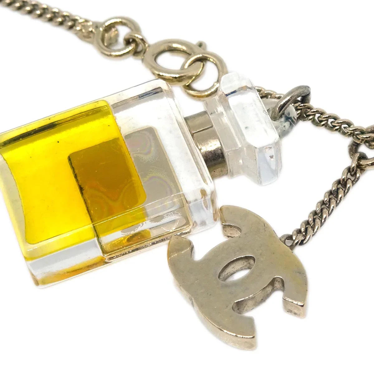 Chanel Chain Necklace Pendant Gold 04A