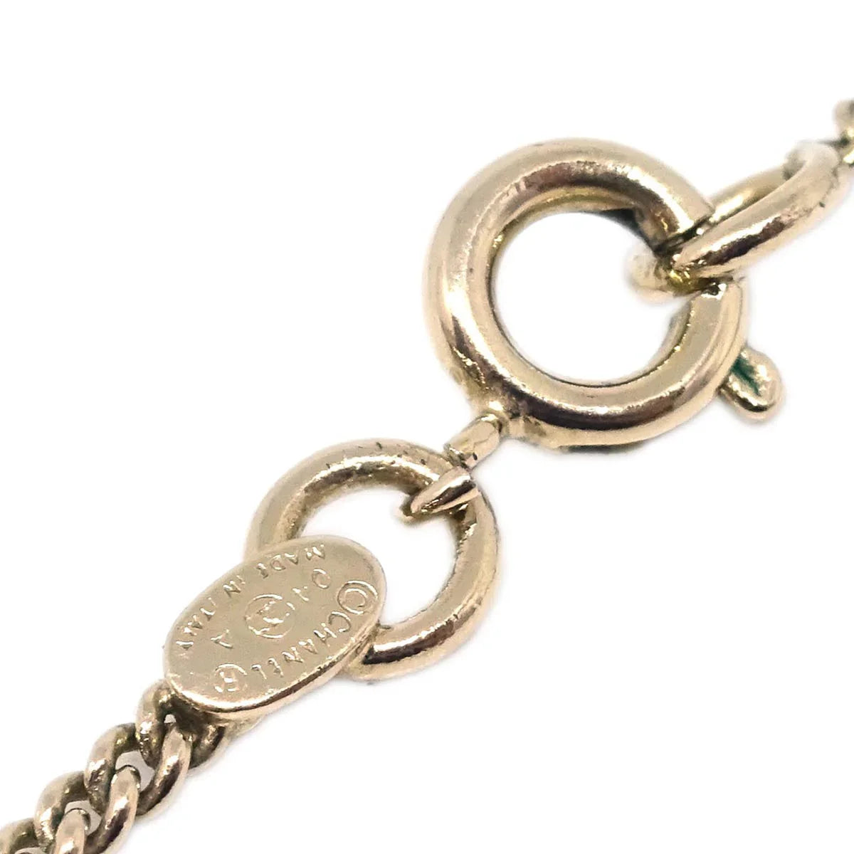 Chanel Chain Necklace Pendant Gold 04A