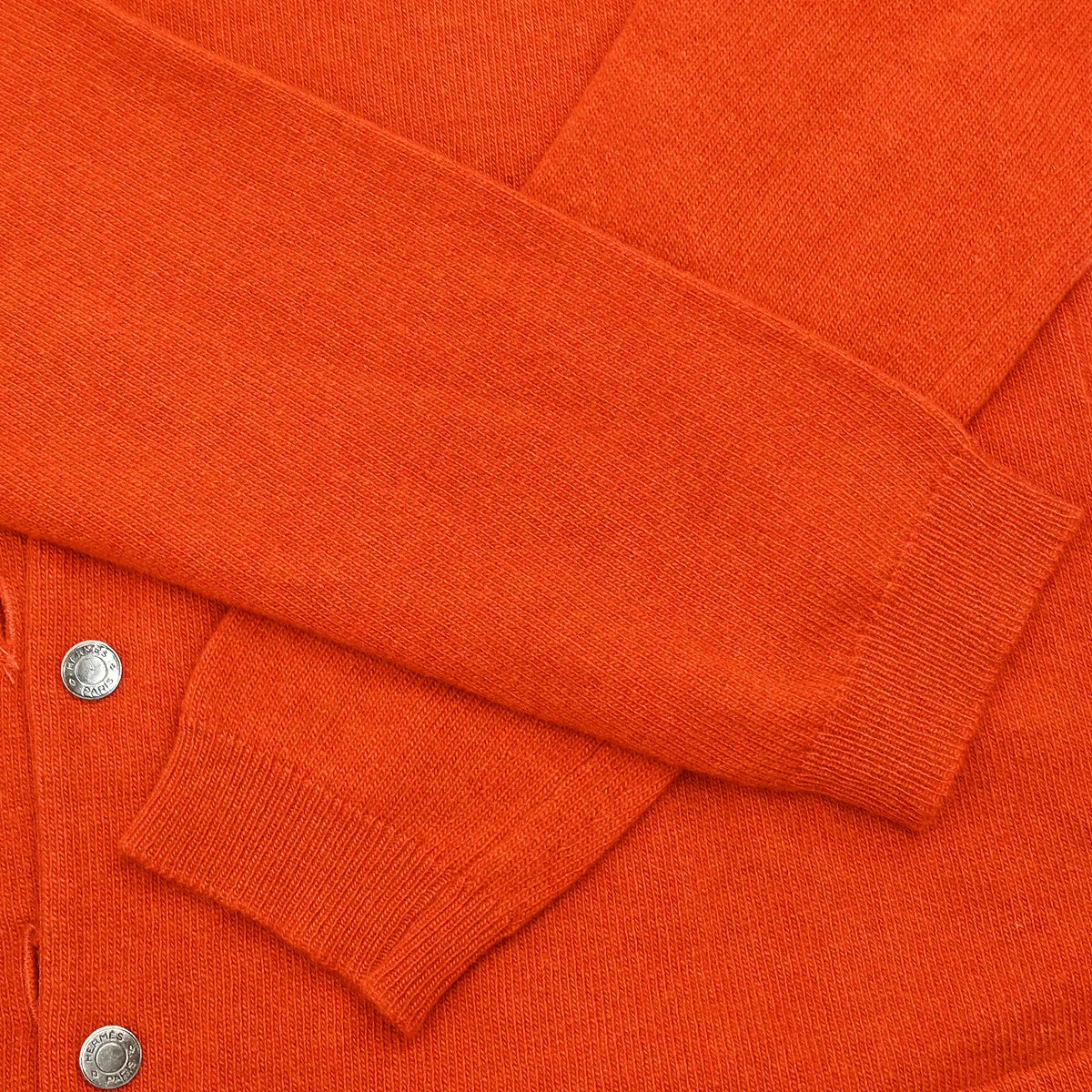 Hermes Cardigan Sleeveless Top Ensemble Orange #SM