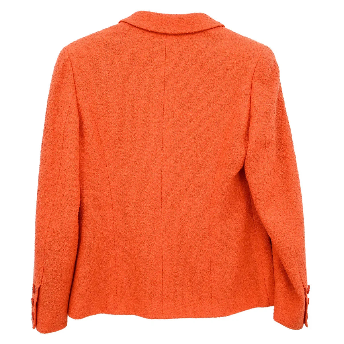 Chanel Double Breasted Jacket Orange