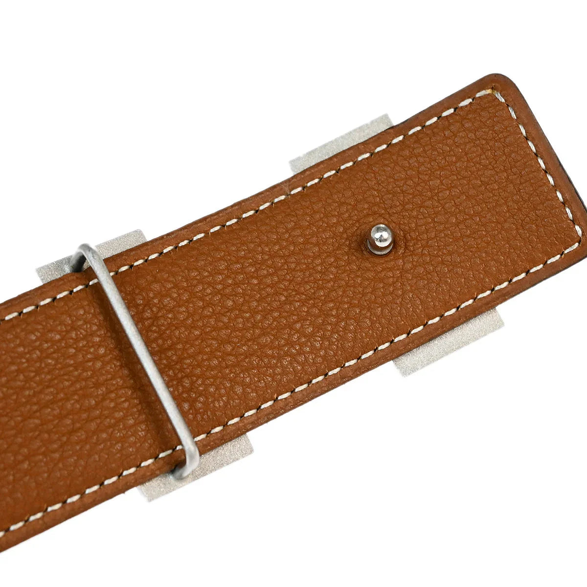 Hermes 2002 Black Box Calf Constance Reversible Belt #80 Small Good