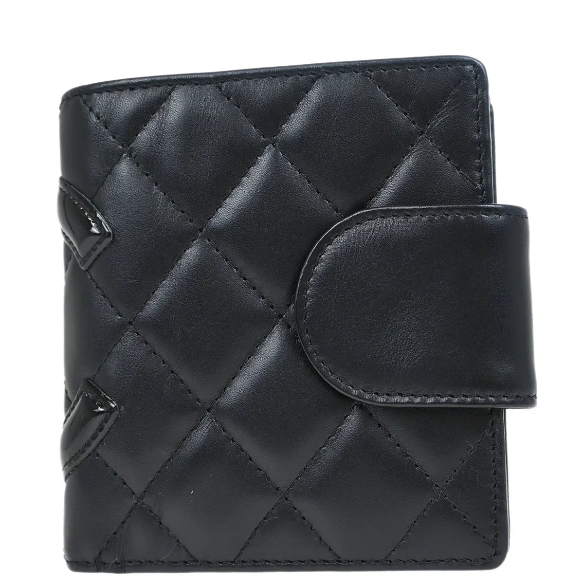 Chanel 2005-2006 Black Calfskin Cambon Ligne Wallet
