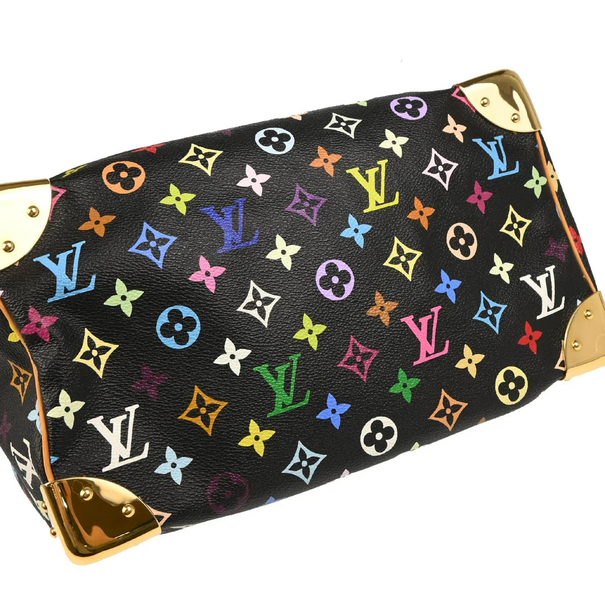 Louis Vuitton 2003 Black Monogram Multicolor Speedy 30 Handbag M92642